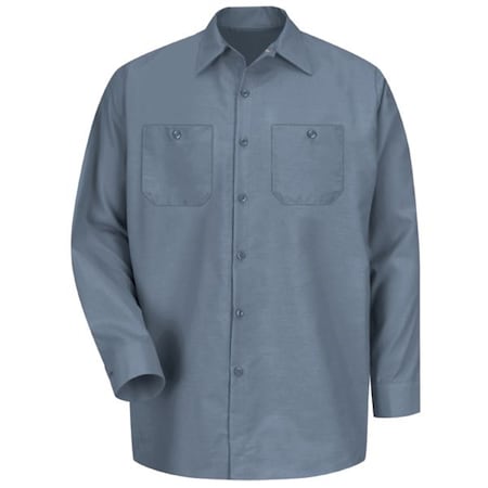 Workwear Outfitters Men's Long Sleeve Indust. Work Shirt Postman Blue, Medium SP14PB-RG-M